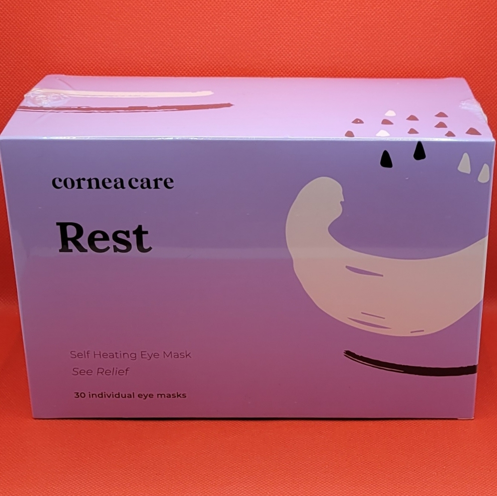 New Cornea Care 30 Individual Self Heating Eye Masks Sealed Box Exp 10/24